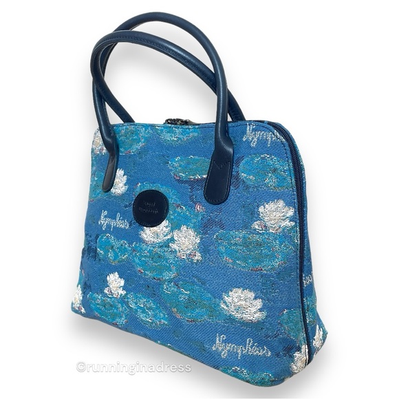 Royal Tapisserie Woven Monet's Nymphéas Water Lilies Print Tapestry Bag - Picture 9 of 14